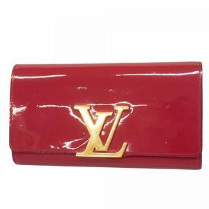 Louis Vuitton Vernis Portefeuille Louise Long Wallet M64550 Cerise  Women's